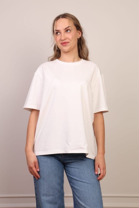 Biały t-shirt basic bawełna