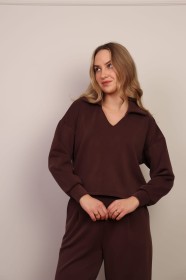 Czekoladowy komplet modalowy