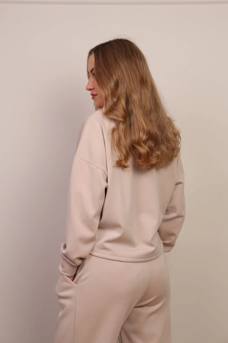 Jasno-beżowy komplet modalowy