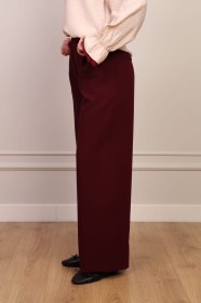 Bordowe eleganckie spodnie