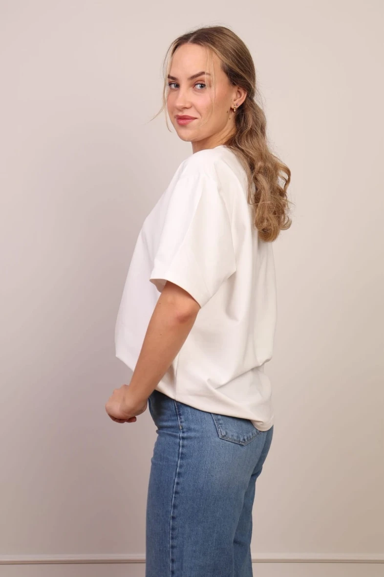 Biały t-shirt basic bawełna