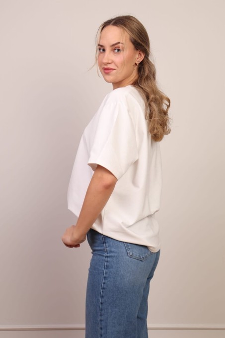 Biały t-shirt basic bawełna