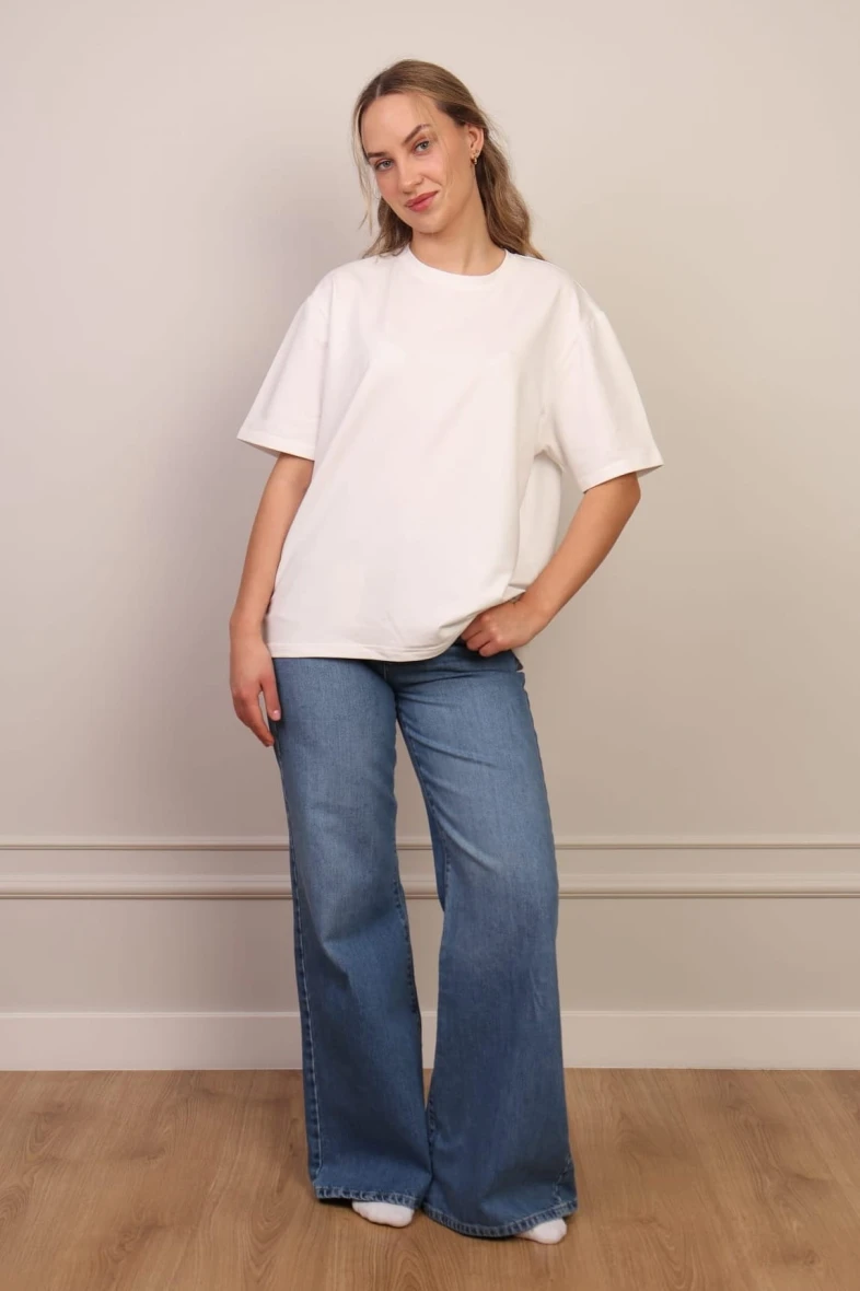 Biały t-shirt basic bawełna